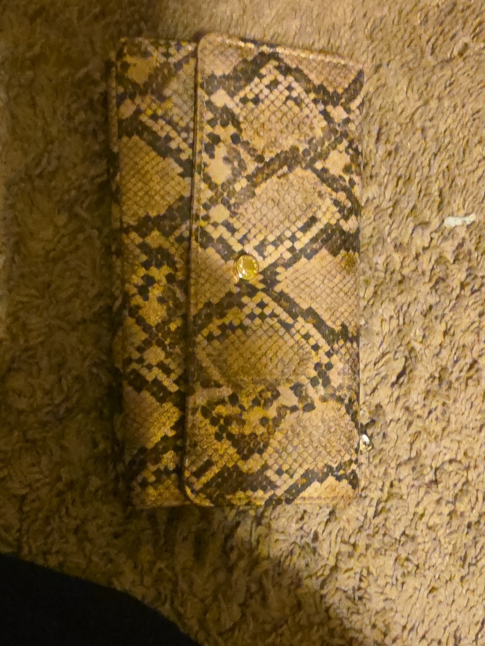 Kate Spade Brown Snake Print Reptile Accessory Wallet